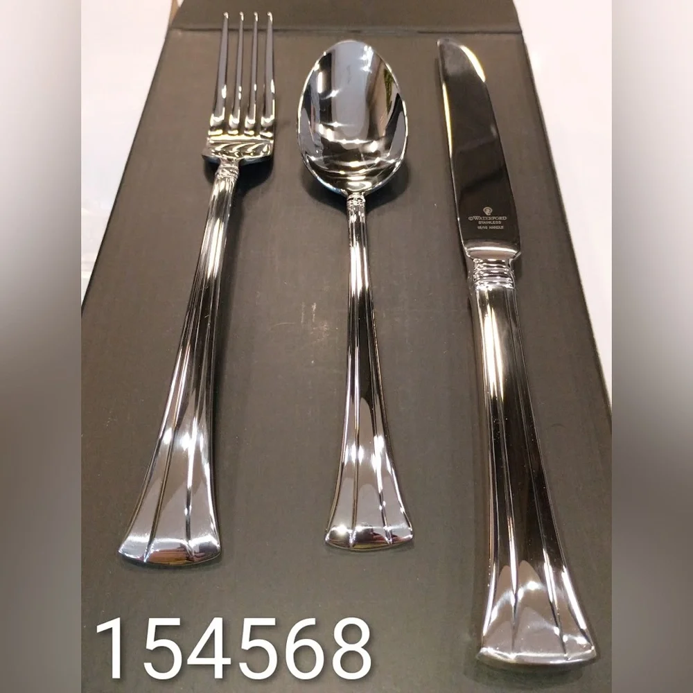 Waterford MONT CLARE STAINLESS 65-PIECE FLATWARE SET, NEW IN BOX